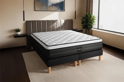 Matelas 180x200 cm Ressorts ensachés et Mémoire de forme - Suite