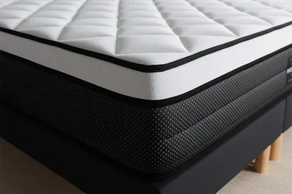 Ensemble Matelas Sommier 180x200 cm - 2 Sommiers Blancs (déjà monté) - Suite