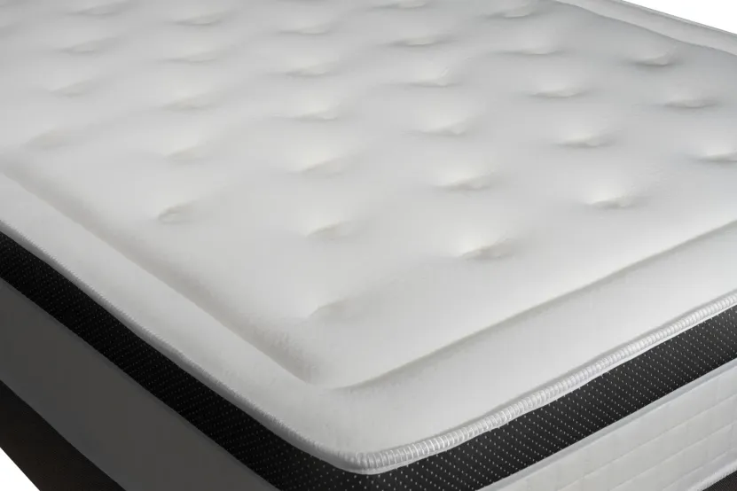 Ensemble Matelas Sommier 90x200 cm - Sommier Blanc (déjà monté) - Privilège