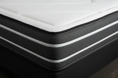 Ensemble Matelas Sommier 180x200 cm - 2 Sommiers Blancs (déjà monté) - Exclusive