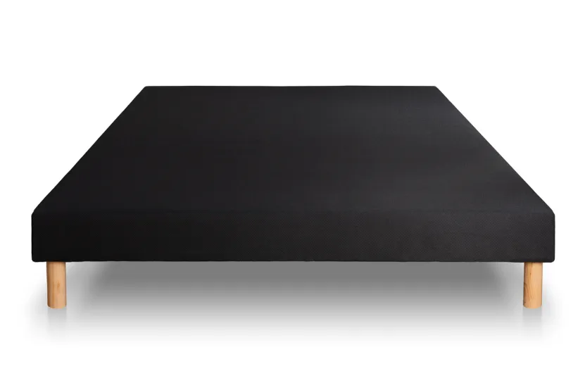 Ensemble Matelas Sommier 140x190 cm - Sommier Noir (déjà monté) - Supérieur