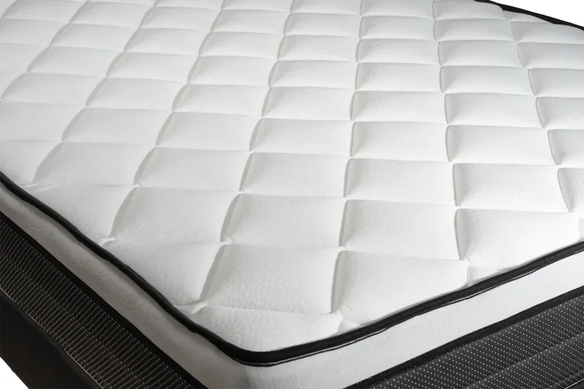 Ensemble Matelas Sommier 120x190 cm - Sommier Blanc (en kit) - Suite