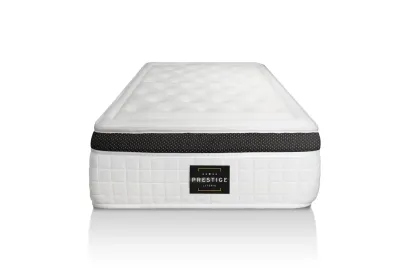Ensemble Matelas Sommier 120x200 cm - Sommier Blanc (déjà monté) - Privilège