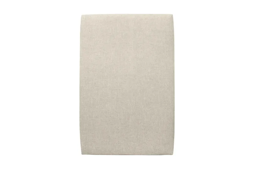 Tête de lit 90 cm Tapissée - Tissu Toile Natté Beige Clair