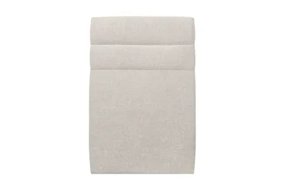 Tête de lit 90 cm Lignes - Tissu Toile Natté Beige Clair