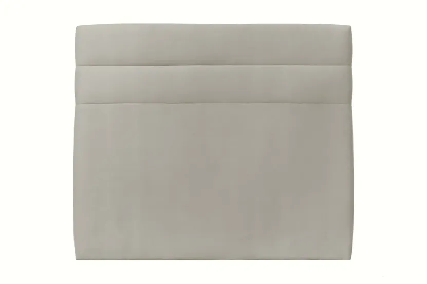 Tête de lit 180 cm Lignes - Tissu Velours Taupe