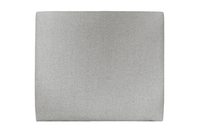 Tête de lit 160 cm Tapissée - Tissu Bouclette Gris