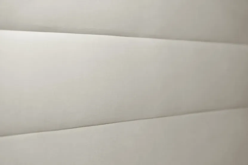 Tête de lit 150 cm Lignes - Tissu Velours Taupe