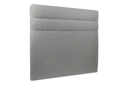 Tête de lit 160 cm Lignes - Tissu Bouclette Gris
