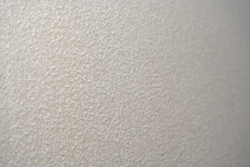 Tête de lit 200 cm Tapissée - Tissu Bouclette Beige Clair