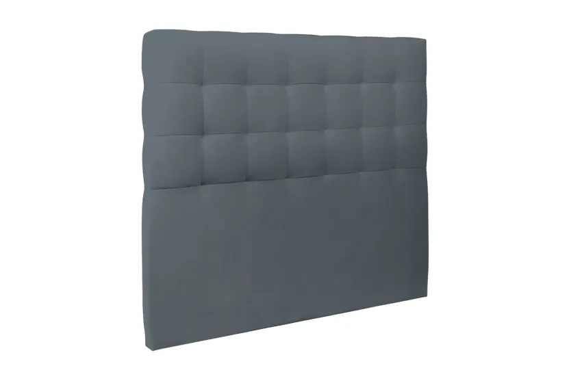Tête de lit 180 cm Capitonnée - Tissu Velours Gris Anthracite