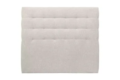 Tête de lit 150 cm Capitonnée - Tissu Toile Natté Beige Clair