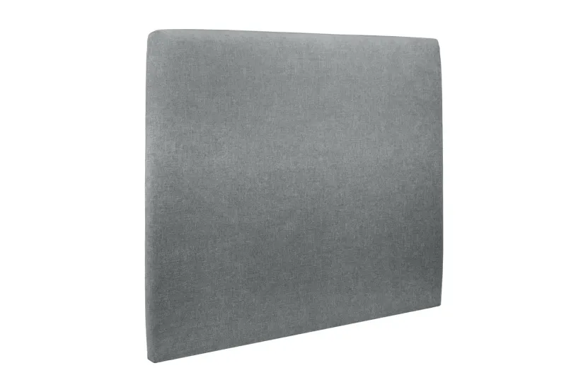 Tête de lit 160 cm Tapissée - Tissu Toile Natté Gris Anthracite