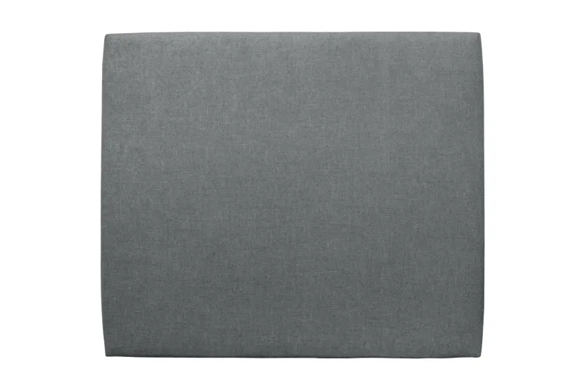 Tête de lit 135 cm Tapissée - Tissu Toile Natté Gris Anthracite