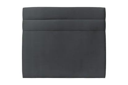 Tête de lit 150 cm Lignes - Tissu Velours Gris Anthracite