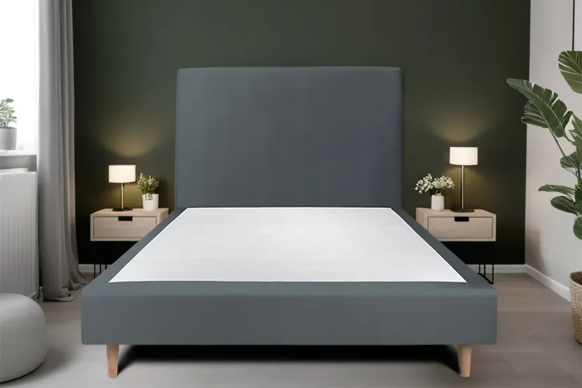 Tête de lit 150 cm Tapissée - Tissu Velours Gris Anthracite