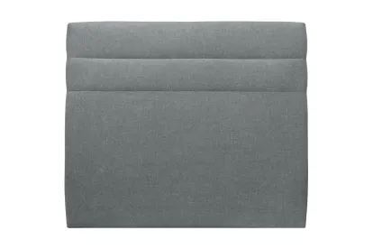 Tête de lit 150 cm Lignes - Tissu Toile Natté Gris Anthracite
