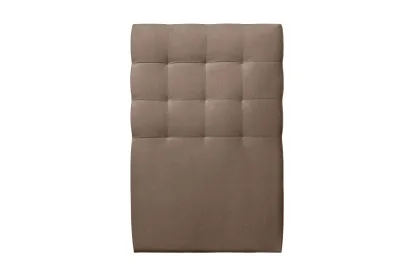 Tête de lit 90 cm Capitonnée - Tissu Velours Taupe