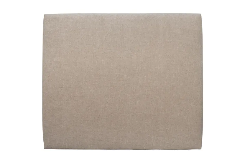 Tête de lit 150 cm Tapissée - Tissu Toile Natté Beige Brun
