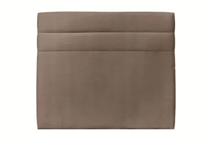Tête de lit 140 cm Lignes - Tissu Velours Taupe