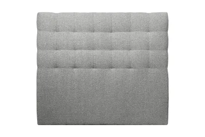 Tête de lit 180 cm Capitonnée - Tissu Bouclette Gris