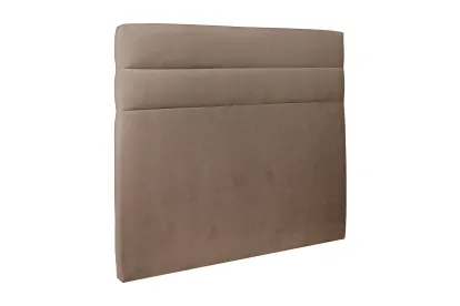 Tête de lit 180 cm Lignes - Tissu Velours Taupe