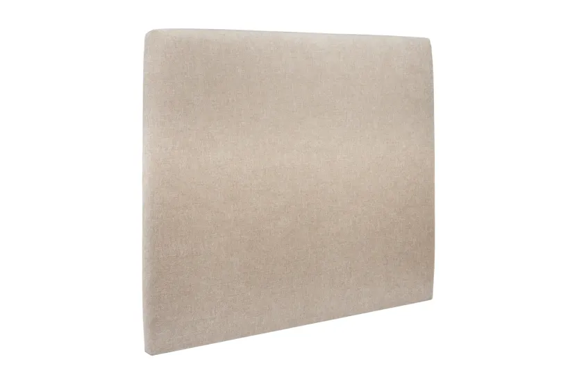 Tête de lit 180 cm Tapissée - Tissu Toile Natté Beige Brun